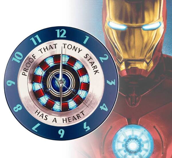 「アイアンマン/アベンジャーズ アークリアクター 壁掛け時計」tface-g 【タグ:映画、インテリア】1 T22