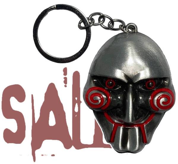 「SAW/ソウ ジグソウ/ジョン・クレイマー/ビリー人形 キーホルダー シルバー」tface-g 【タグ:映画、アクセサリー】1 T20