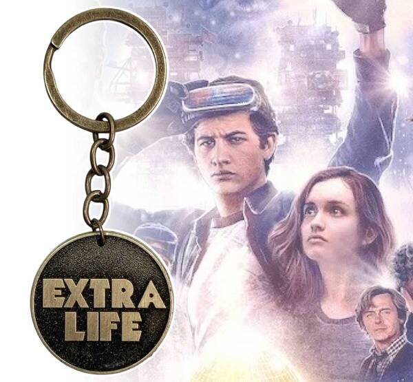 「レディ・プレイヤー1/EXTRA LIFE コイン型 キーホルダー」tface-g 【タグ:映画、アクセサリー】1 T05/23