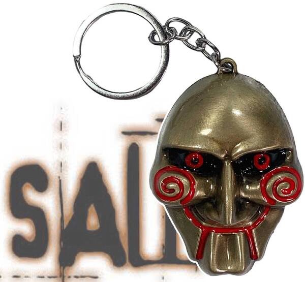 「SAW/ソウ ジグソウ/ジョン・クレイマー/ビリー人形 キーホルダー ブロンズ」tface-g 【タグ:映画、アクセサリー】1 T20