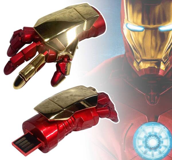 「アベンジャーズ/アイアンマン アーム/ハンド USB フラッシュメモリ 14GB」tface-g 【タグ:映画、アメコミ】1 T13