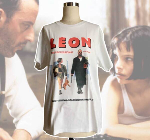 「レオン/マチルダ ジャン・レノ/ナタリー・ポートマン Tシャツ Mサイズ」tface-g 【タグ:映画、アクセサリー】1 T05/23
