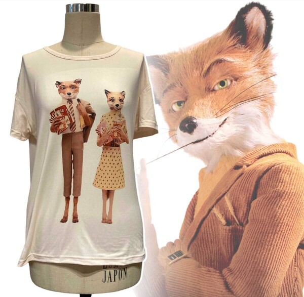「ファンタスティック Mr.FOX Tシャツ Mサイズ タイプA」tface-g 【タグ:映画、アクセサリー】 T13