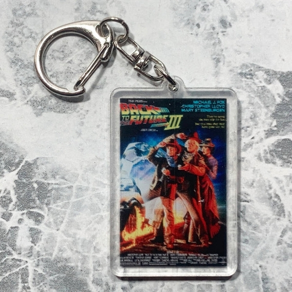 「バック・トゥ・ザ・フューチャー PART3 シアター ミニポスター型 アクリル キーホルダー」tface-g 【タグ:映画】1 T09