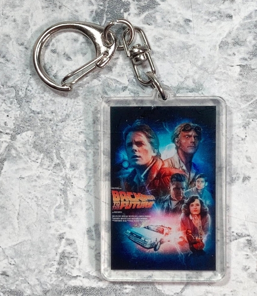 「バック・トゥ・ザ・フューチャー シアター ミニポスター型 アクリル キーホルダー タイプB」tface-g 【タグ:映画】 T05/26