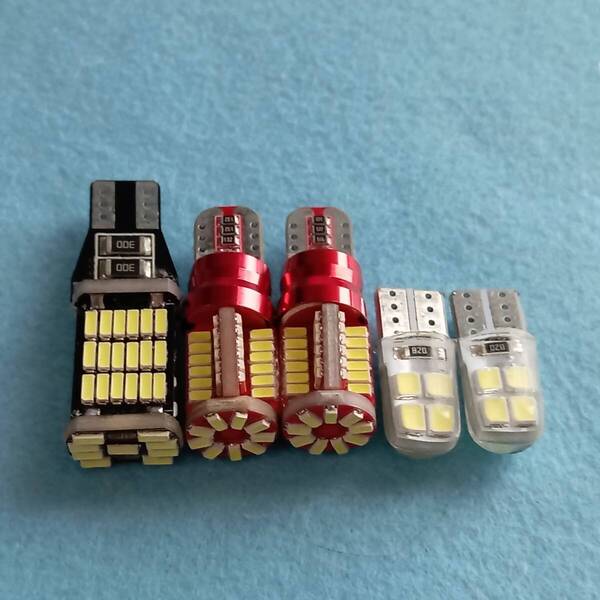 51 52系 62系 DA63T DA16T キャリー トラック 超爆光!T10 LED ルームランプ バックランプ ナンバー灯 5個セット スズキ /45/57/c8