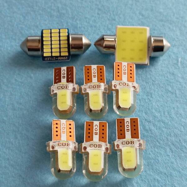 ZVW40系 プリウスα 後期 超爆光! T10 LED ルームランプ 8個セット ホワイト トヨタ /c2/t31/t28