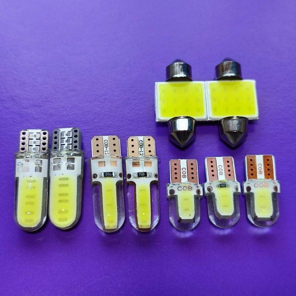 フルCOB ZF1/2 CR-Z (CRZ) 超爆光! T10 LED ルームランプ バックランプ ナンバー灯 9個セット ホワイト ホンダ /c6/c3/c2/6/t31