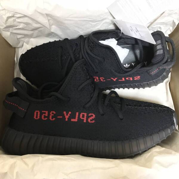 新品 国内正規品 納品書付き adidas YEEZY BOOST 350 V2 Black Red CP9652 アディダス イージーブースト 黒×赤 27.5㎝