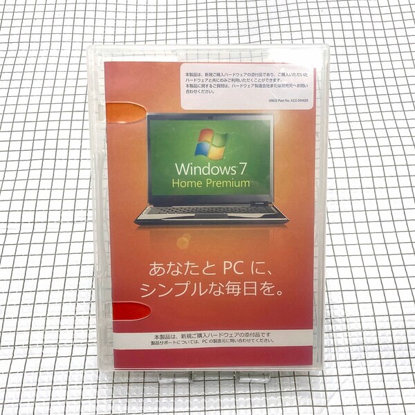 Microsoft Windows7 Home Premium 32ビット DSP版/*プロダクトキーあり