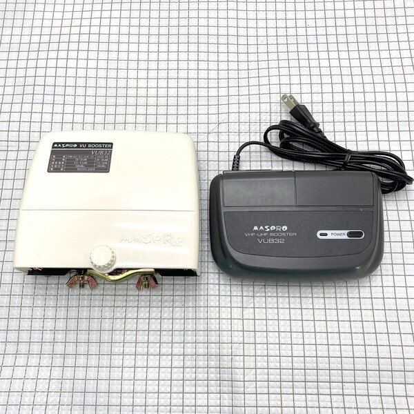 マスプロ VUアンテナブースター VUB32 増幅部・電源部セット/*室内使用品