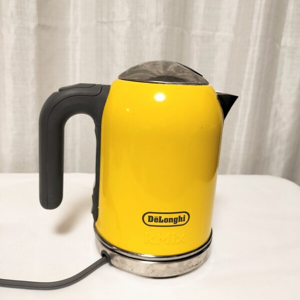 DeLonghi kMix デロンギ 電気ポット イエロー 電気ケトル