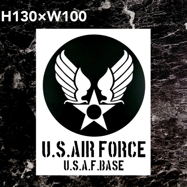 U.S.AIR FORSE アメリカ空軍 ミリタリー カッティングステッカー ゆうパケット発送