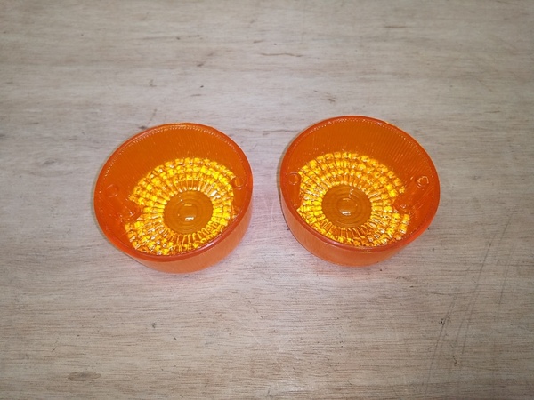 ■スーパーカブ■新品 ウインカーレンズ 左右2個セット 前期■C50 C70 C90 HA02 STD DX■社外品■