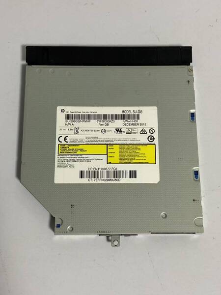 X50 DVDドライブ ノートパソコン用 内蔵DVDスーパーマルチ 厚さ9.5mm SATA RW SU208 ベゼルあり