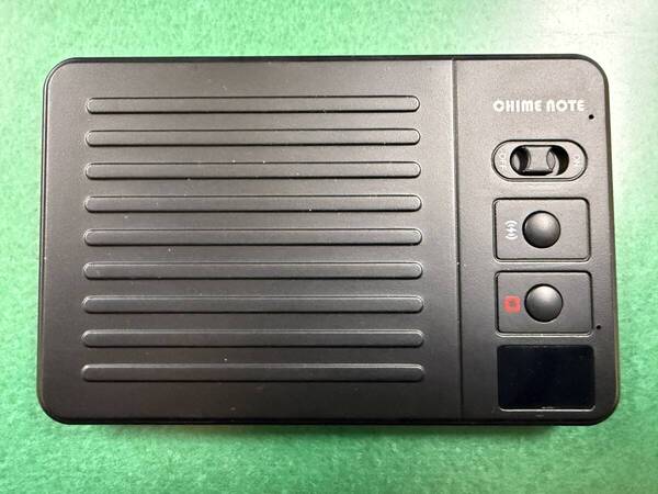 【新品同様/即決あり】AI ボイスレコーダー CHIME NOTE PRO ブラック ワンタッチ録音 文字起こし