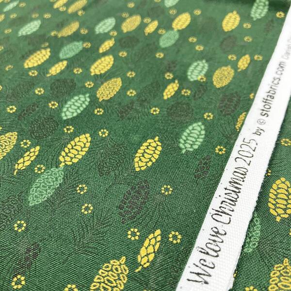 ☆200cm(長さ)×108cm(生地幅)☆シーチング生地 ☆We Love Christmas by STOF Fabrics GR ☆未使用/限定品