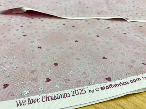 ☆200cm(長さ)×108cm(生地幅)☆シーチング生地 ☆We Love Christmas by STOF Fabrics PK ☆未使用/限定品