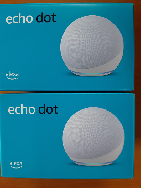 Echo Dot (エコードット) 第5世代 グレーシャーホワイト 2個セット★Amazon Alexa スマートスピーカー★未開封