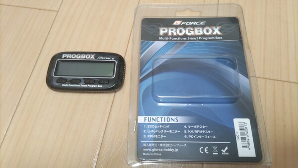 (美品)G-FORCE PROGBOX 中古品 ESCプログラムボックス ジーフォース セッティングカード G0017 TS50A TS90A TS120A TS160Aに