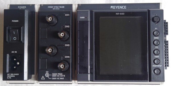 キーエンス ( KEYENCE ) マルチデータロガー セット ① ◆使用済 中古品 NR-600 NR-HV04