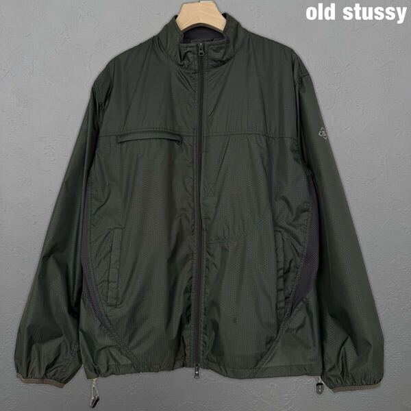 old stussy 90s 00s リップストップ メッシュ TECH ジャケット オールド ステューシー ビンテージ vintage 古着