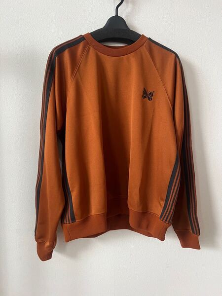 Needles Track Crew Neck Shirt Poly Smooth オレンジ rust XSサイズ ニードルズ