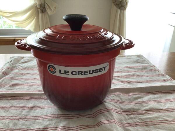 LE CREUSET ル・クルーゼ ライスポット ココットエブリィ 18cm チェリーレッド両手鍋★無水鍋ストウブ天然生活クウネル