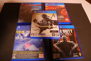 全て新品で購入!PS4ソフト・ゴーストオブツシマ エースコンバット7 コールオブデューティー バイオハザード7 ゴッドオブウォー