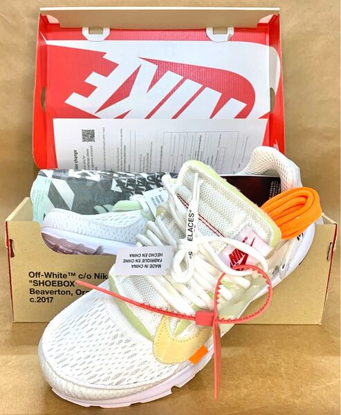 NIKE THE 10:NIKE AIR PRESTO OFF WHTE エアプレスト THE 10 オフホワイト メンズ靴 スニーカーホワイト 27cm