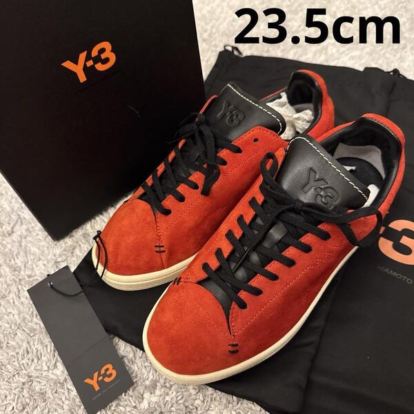 23.5cm adidas Y-3 レディース スニーカー 赤 アディダス ワイスリー レッド×ブラック ヨウジヤマモト ヨウジコート 新品未使用箱付き