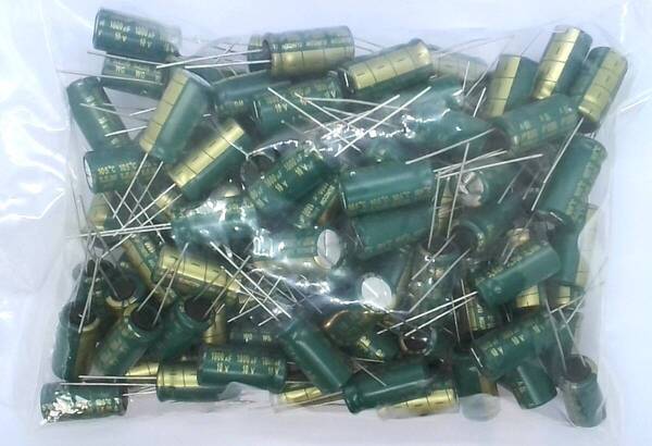 電解コンデンサ SUNCON 105℃対応 WG10V1800μF 100本