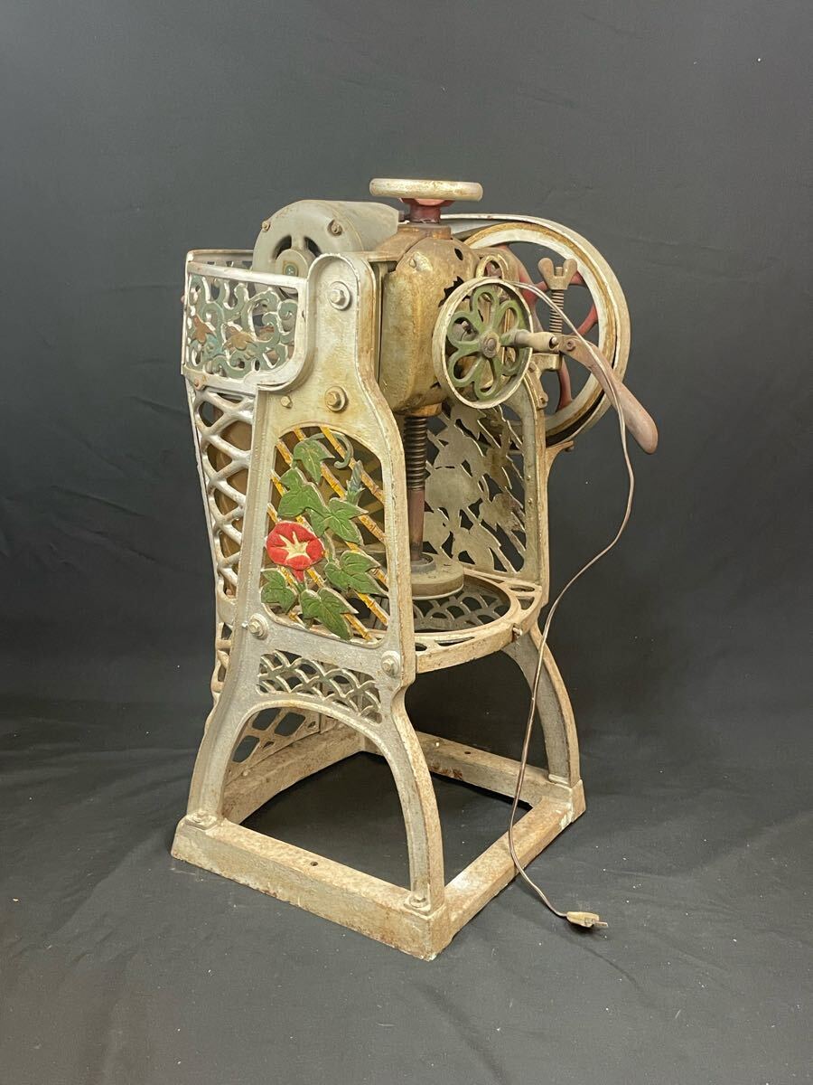 動作品 ZEPPELIN かき氷機 昭和レトロ 業務用 屋台 アンティーク