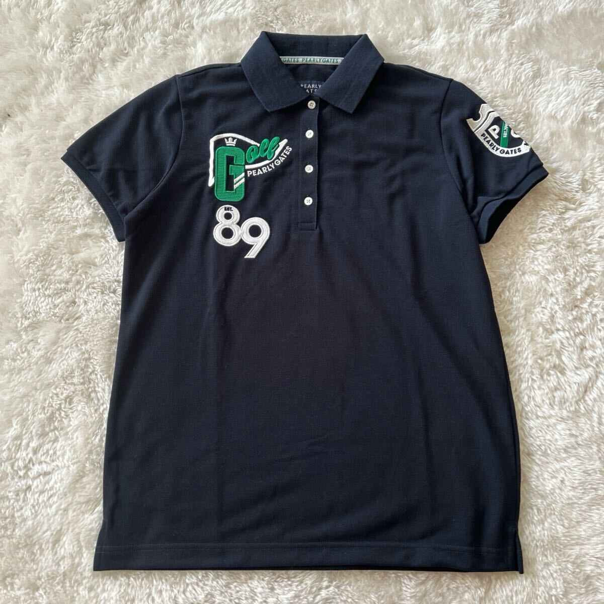 PEARLY GATES ゴルフポロシャツ ブラック PEARLY GATES ゴルフポロシャツ ブラック PEARLY GATES パーリー
