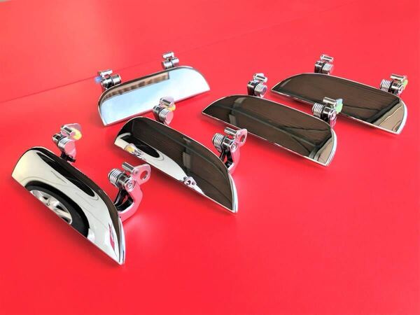 ★新品/未使用★ ダイハツ 純正品 ムーヴ L150S L152S L160S メッキ ドアノブ アウターハンドル 右 左 右側 左側 フロント リア L250S ミラ