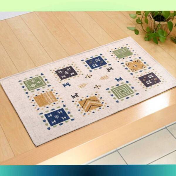 ☆玄関マット ギ約50×80cm ギャベ柄 新登場! ユーザー好評 長寿命仕様