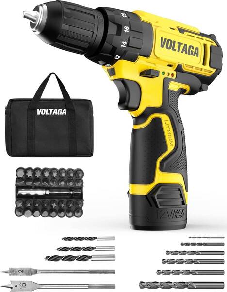 機能性重視 電動ドライバー 小型 12V ドリルドライバー 充電式 コードレス