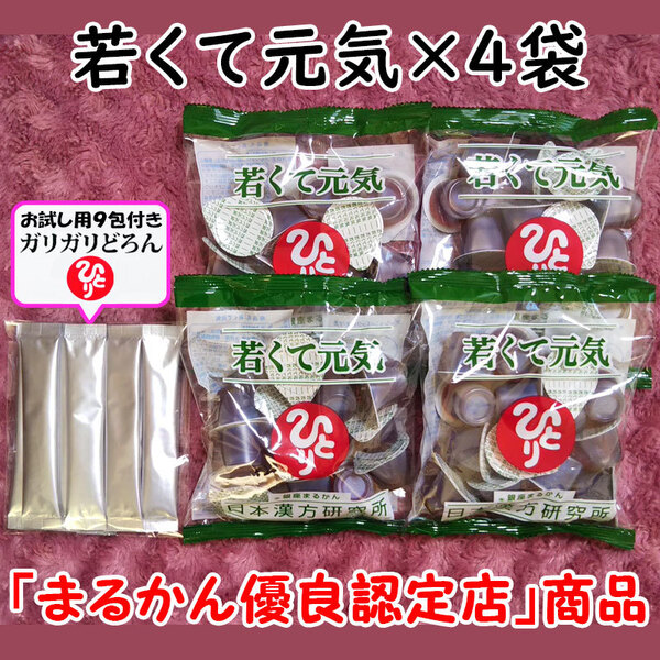 【送料無料】銀座まるかん 若くて元気×4袋+ガリガリどろんお試しセット(can1039)