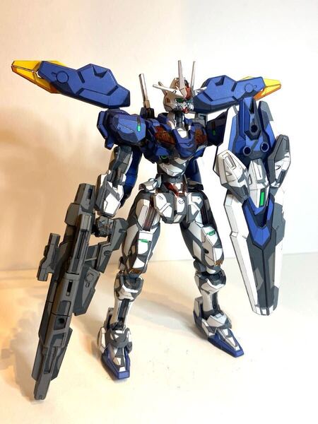 アニメ塗りイラスト風塗装 機動戦士ガンダム 水星の魔女 HG 1/144 ガンダムエアリアル 改修型