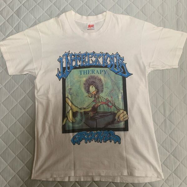 90s Infectious Grooves バンドTシャツ ホワイト ビンテージ L