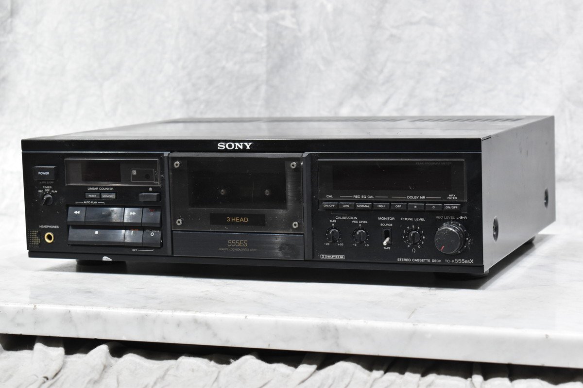SONY TC-K555ESX カセットデッキ｜通電OK・ジャンク・送料無料 Yahoo!オークション -「sony tc-k555esx」の落札相場・落札価格
