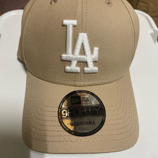 ニューエラ 9FORTY New ERA CAP LA ベージュ キャップ ロサンゼルス ドジャース tan