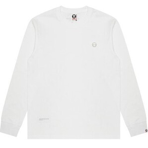 AAPE NOW LONG SLEEVE TEE 長袖Tシャツ 白 Sサイズ 新品未使用
