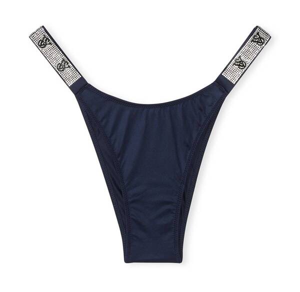 Victoria's Secret ヴィクトリア シークレット シャインストラップ ブラジリアン ショーツ スムース ノワール ネイビー 未開封品 送料無料