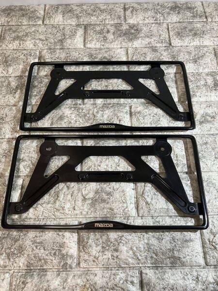 マツダ純正ナンバーフレーム アテンザ ビアンテ クロスオーバー CX-3 CX-4 CX-5 CX-30 CX-60 CX-7 CX-8 MAZDA2 MAZDA3 RX-7 B1