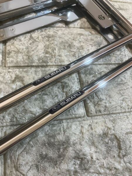 スバル純正ナンバーフレーム SUBARU XV フォレスター レヴォーグ WRX レガシィ エクシーガ BRZ インプレッサ レガシィB4 ステラ 6