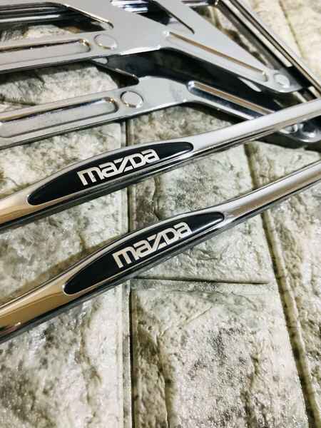 マツダ純正ナンバーフレーム アテンザ ビアンテ クロスオーバー CX-3 CX-4 CX-5 CX-30 CX-60 CX-7 CX-8 MAZDA2 MAZDA3 RX-7 3