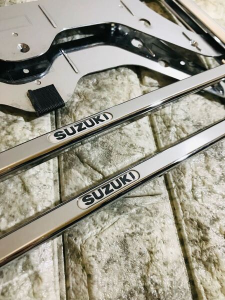 スズキ純正ナンバーフレーム ジムニー アルト スペーシア ラパン ハスラー スティングレー スイフト スペーシア 9