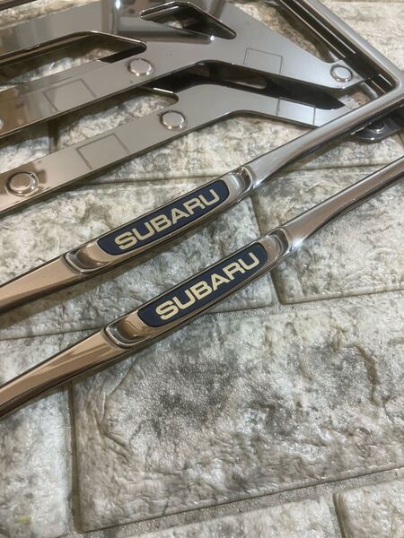 スバル純正ナンバーフレーム SUBARU XV フォレスター レヴォーグ WRX レガシィ エクシーガ BRZ インプレッサ レガシィB4 ステラ 6