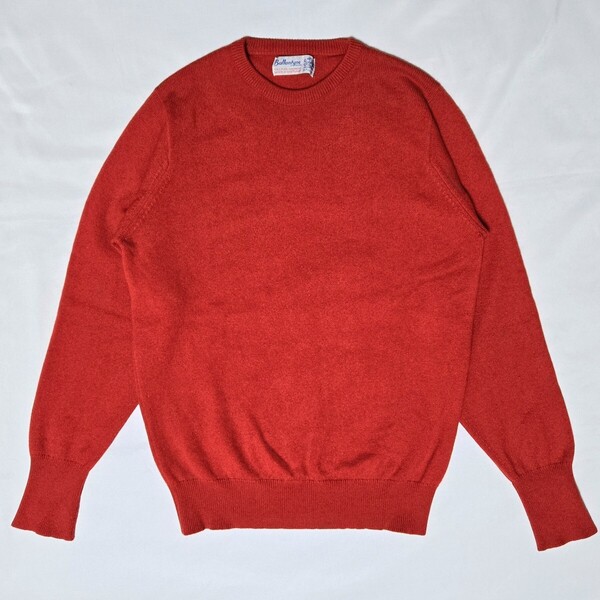 Ballantyne カシミヤニット バランタイン PURE CASHMERE 赤 Vネックニット ヴィンテージ vintage knit 70s 80s